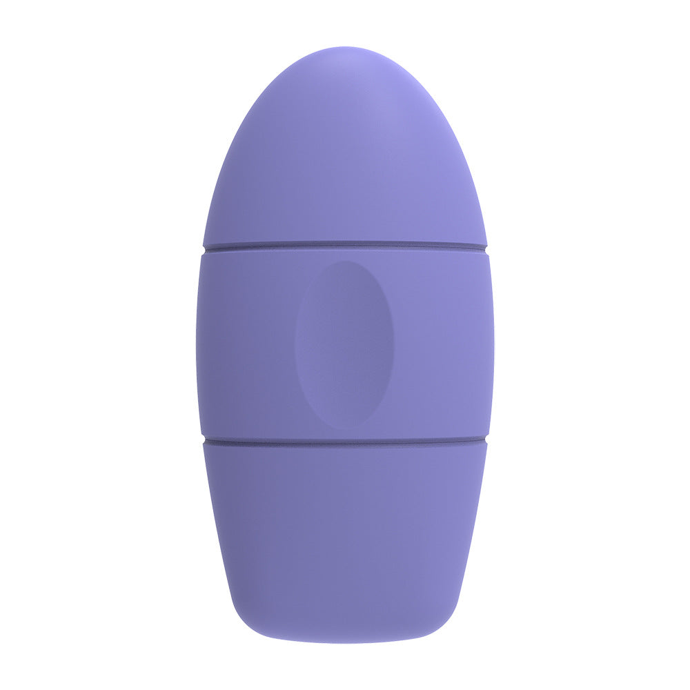 Ice capsule mould in purple silicone for cold facial massage and morning puffiness