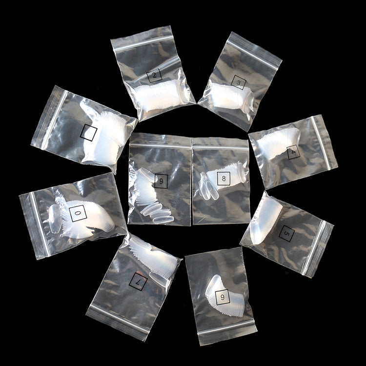 500 transparent fake nail tips - alternate view 2