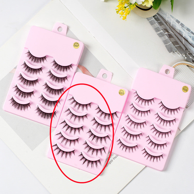 Manga-style false eyelashes, five pairs - alternate view 4