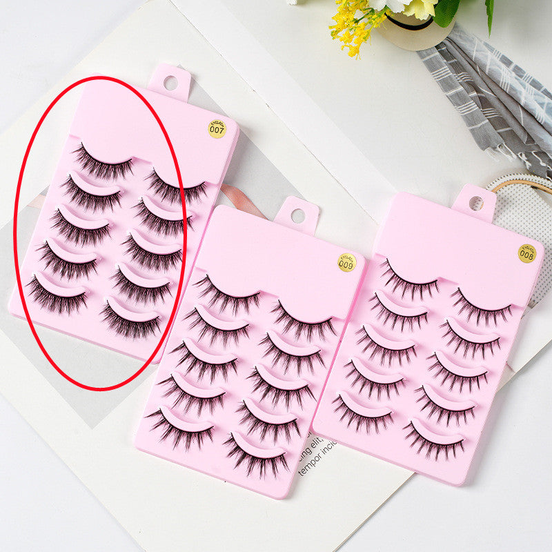Manga-style false eyelashes, five pairs - alternate view 8