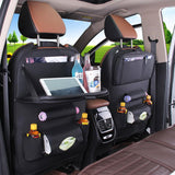Leather Car Seat Organizer with Tray