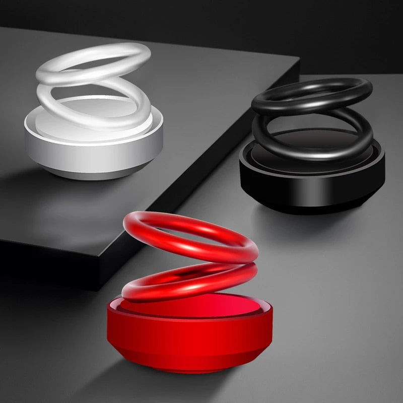 Double-Ring Rotating Car Air Freshener