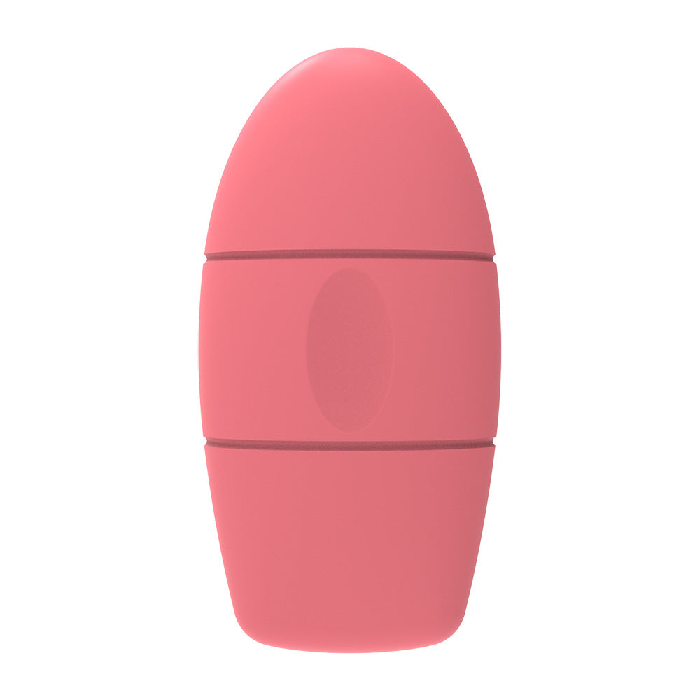 Ice capsule mould in coral silicone, filled with water or cooled tea and frozen for facial icing