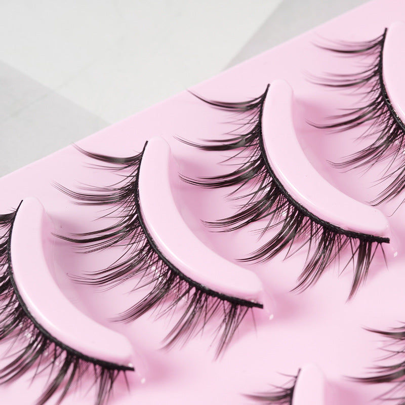 Manga-style false eyelashes, five pairs - alternate view 3